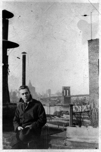 Hart Crane in NYC on the roof